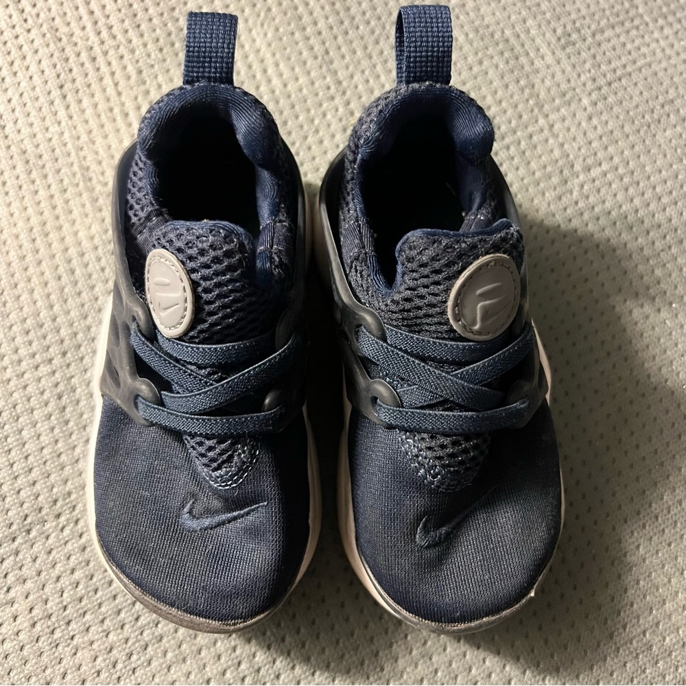 Nike Little Presto Toddler Navy Blue/White Slip On Sneaker Shoe Size 8C